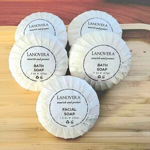 Lanovera White 5 Bath & Facial Soap Set - Bellagio Luxury Soap - MGM Resorts